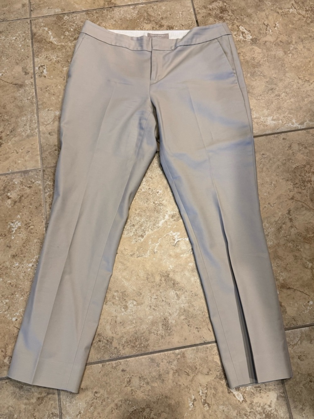 Banana Republic Khaki Tan Cropped Pants 6 Hampton